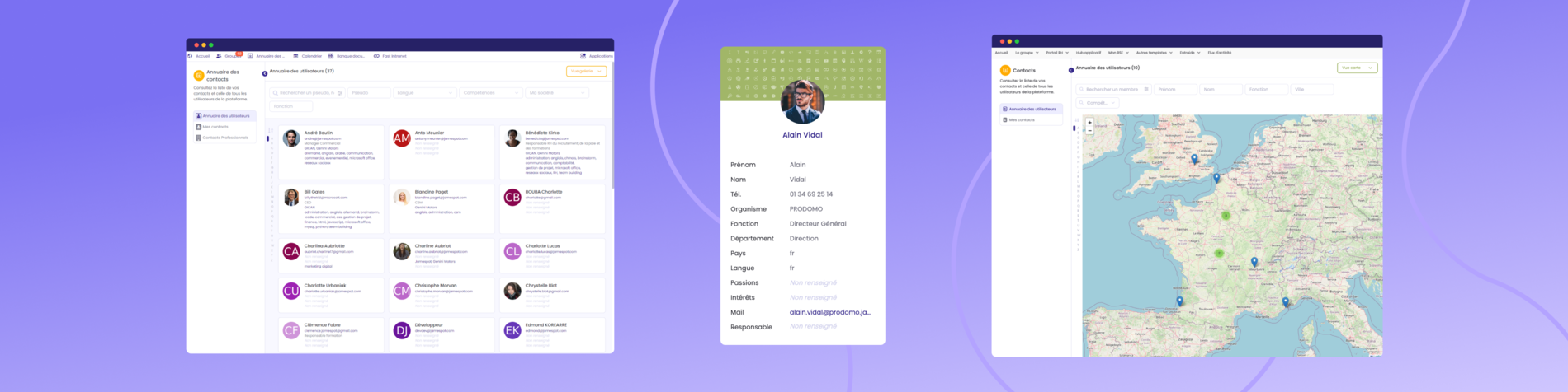 Jamespot - Annuaire de contacts