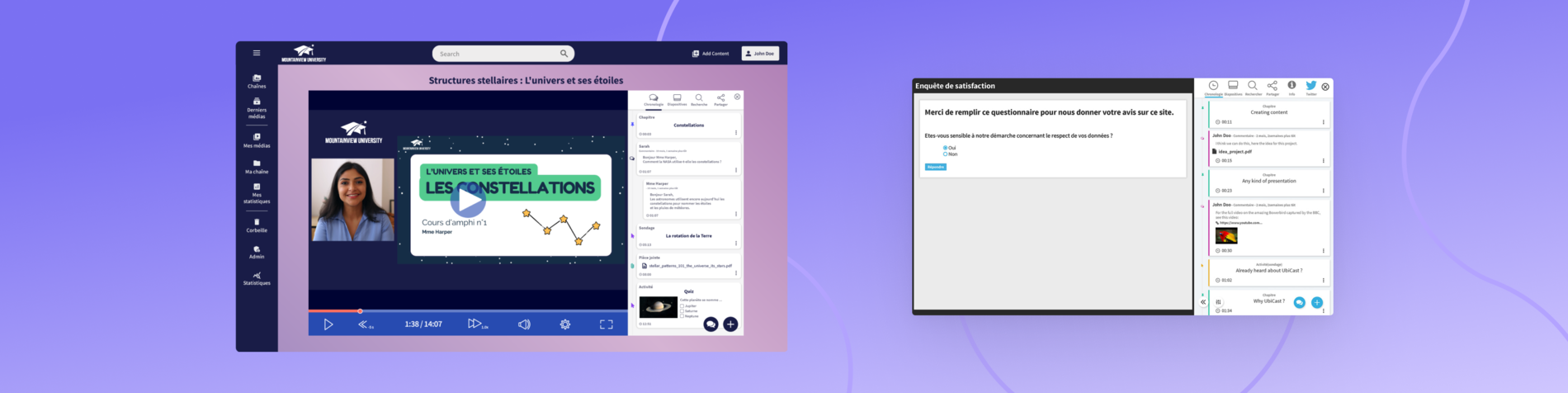 Jamespot - UbiCast pour Jamespot